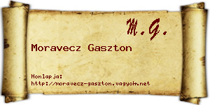 Moravecz Gaszton névjegykártya